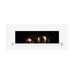 White Monima Duo bioethanol fireplace from Nordlys Denmark