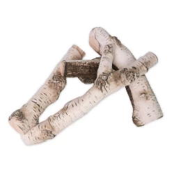 Birch Wood Decoration - 4 pcs for bioethanol fireplaces