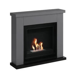 Frederikshavn Beige Bioethanol Fireplace in Soft, Neutral Tones