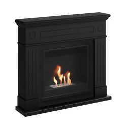  Lønstrup Black Bioethanol Fireplace in Minimalist Design for Modern Homes