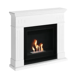  Lønstrup White Bioethanol Fireplace in Minimalist Design for Modern Homes