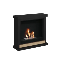  Skagen Black Bioethanol Fireplace in Elegant Black Design for Modern Interiors