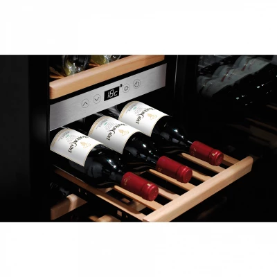WineComfort 66 - Black | Buy Now WineComfort 66 in black, a stylish wine cooler designed to store up to 66 bottles at the perfect temperature for optimal preserv