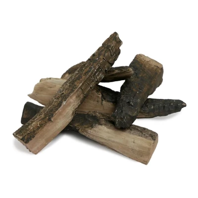 Realistic Ceramic Deco Logs - 5-Pack Realistic Ceramic Deco Logs for Bio Fireplaces - 5-Pack