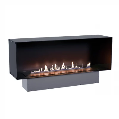 Foco One 1500 built-in bioethanol fireplace to be placed underneath a TV Foco One 1500 built-in bioethanol fireplace to be placed underneath a TV