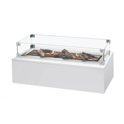 Large Safety Glass for Happy Cocooning Rectangular Gas Burner Large Safety Glass for Happy Cocooning Rectangular Gas Burner