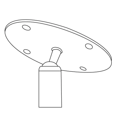 Sloping Ceiling Bracket | Bioethanol-fireplace.co.uk Sloping Ceiling Bracket