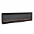 Long electric fireplace wall