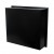 Black built-in electric fireplace without heat - width 75,5 cm