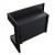 Corner bio fireplace 60 cm (right)