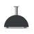 Alfa Forni Moderno 3 Pizze Grey wood-fueled pizza oven.