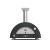 Alfa Forni Moderno 2 Pizza Grey Hybrid pizza oven using gas and wood.