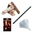 Accessory Set for Bioethanol Fireplaces - Decorative Wood, Glow Flame, Lighter, and Funnel