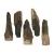 Realistic Ceramic Deco Logs for Bio Fireplaces - 5-Pack