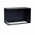Foco Corner Left 800 - Modern left-sided corner bioethanol fireplace with sleek black design and tempered glass.