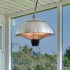 Ceiling hanging silver patio heater