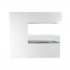 Three-sided freestanding bio ethanol fireplace in white