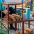 Wood Storage Box in Corten Steel - 50 cm
