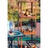 Wood Storage Box in Corten Steel - 50 cm