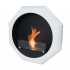 Octagonal Wall Mounted Bioethanol Fireplace