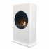 White freestanding ethanol fireplace - 100 cm wide