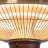 Ceiling hanging silver patio heater