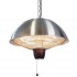 Ceiling hanging silver patio heater