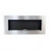 Murus 1200 - Narrow Brushed Steel Wall-mounted Bioethanol Fireplace