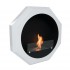 Octagonal Wall Mounted Bioethanol Fireplace