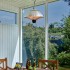 Ceiling hanging silver patio heater