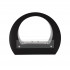 Ethanol stand fireplace in black with wide arch