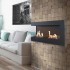 Corner bio fireplace 120 cm (left) 