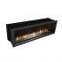 Slimline Firebox 1100 Icon Fires in brushed steel 