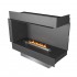 Right-facing Planika corner fireplace