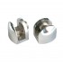 Steel brackets for safety glass