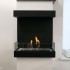 3-sided chimney build-in bio fireplace
