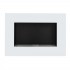 Murus 800 - Narrow Glossy White Wall-mounted Bioethanol Fireplace