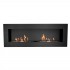 Murus 1600 - Thin Black Wall-mounted Bioethanol Fireplace