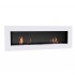 Murus 1600 - Thin Glossy White Wall-mounted Bioethanol Fireplace