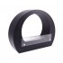 Ethanol stand fireplace in black with wide arch