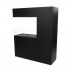 Black Room Divider Bio Fireplace