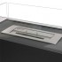Black Room Divider Bio Fireplace