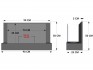 Bioethanol fireplace in stainless steel that can be freestanding or wall mounted.