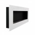 Murus 1200 - Narrow Glossy White Wall-mounted Bioethanol Fireplace