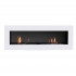 Murus 1600 - Thin Glossy White Wall-mounted Bioethanol Fireplace