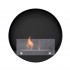 Round bio fireplace for wall mounting 