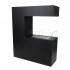 Black Room Divider Bio Fireplace