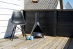 Bio ethanol fireplace in the design of a wood burner