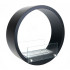 Black circular built-in fireplace with 3 hours burning time