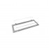 Steel frame with glass for burner